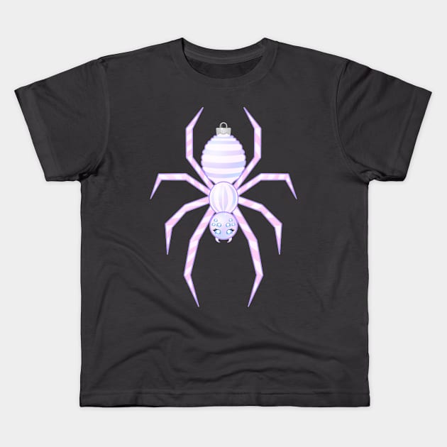 Christmas Spider Ornament (2) Kids T-Shirt by Luna-Cooper